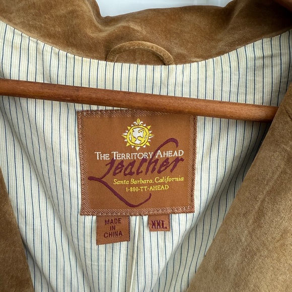 The Territory Ahead Tan Suede Men's Jacket - Picture 3 of 5